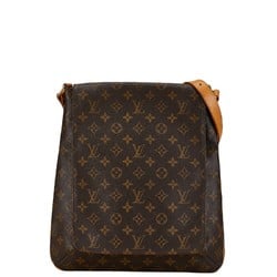 Louis Vuitton Monogram Musette Shoulder Bag M51256 Brown PVC Leather Women's LOUIS VUITTON