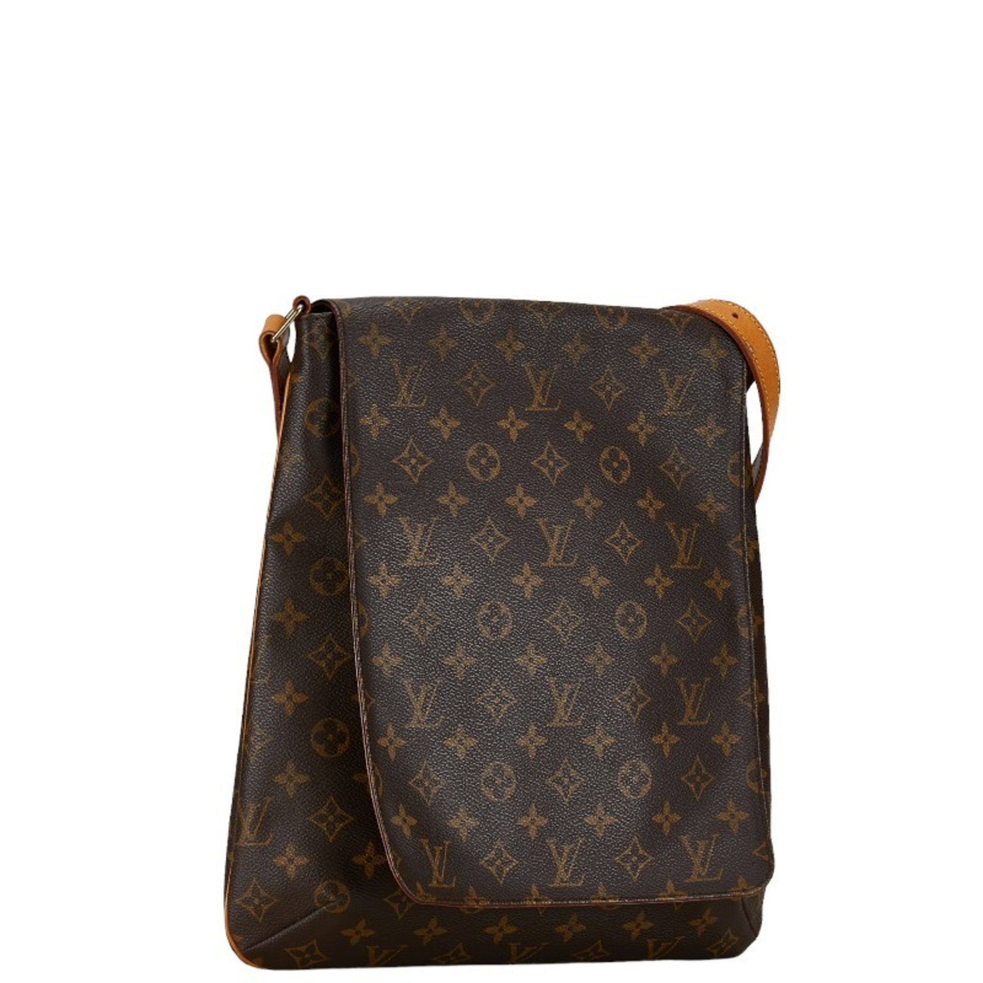 Louis Vuitton Monogram Musette Shoulder Bag M51256 Brown PVC Leather Women's LOUIS VUITTON