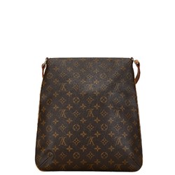 Louis Vuitton Monogram Musette Shoulder Bag M51256 Brown PVC Leather Women's LOUIS VUITTON