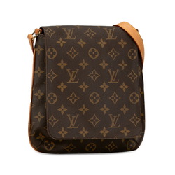 Louis Vuitton Monogram Musette Salsa Short Shoulder Bag M52528 Brown PVC Leather Women's LOUIS VUITTON