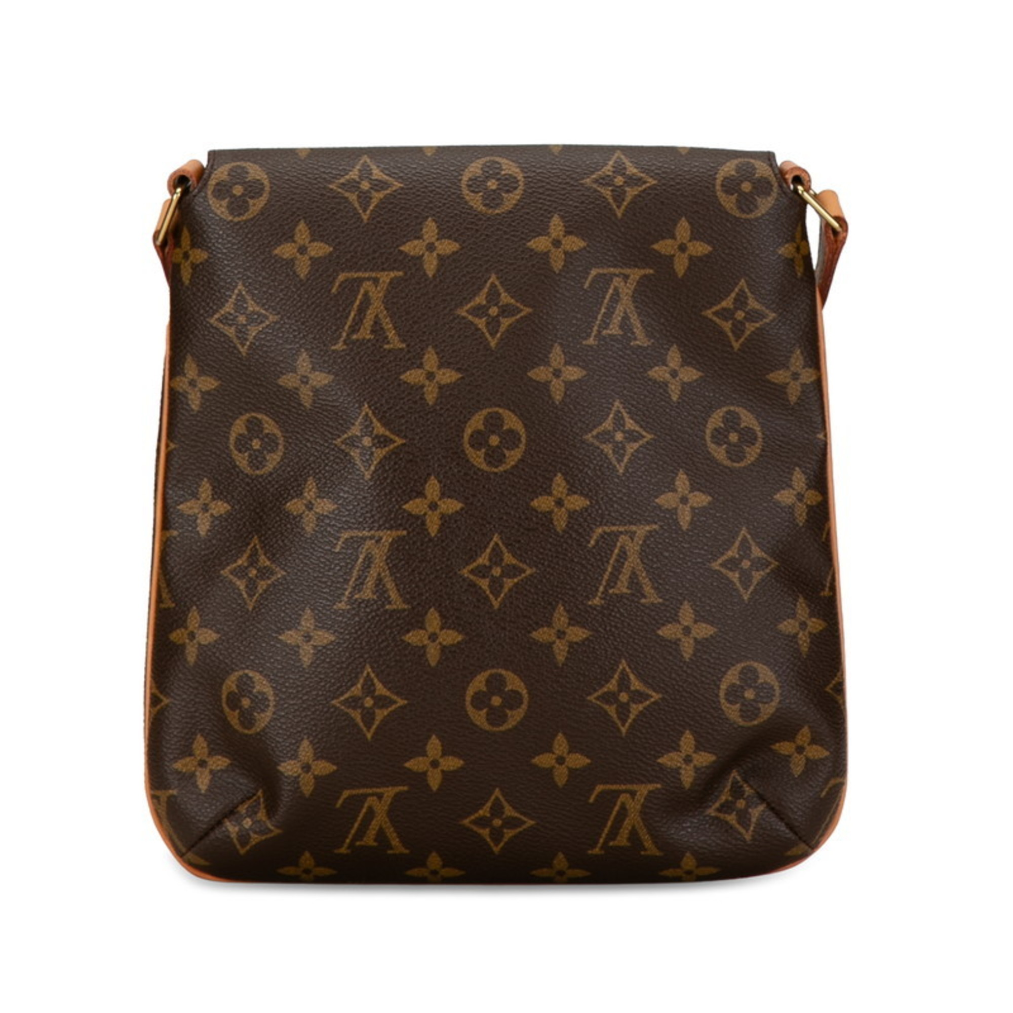 Louis Vuitton Monogram Musette Salsa Short Shoulder Bag M52528 Brown PVC Leather Women's LOUIS VUITTON