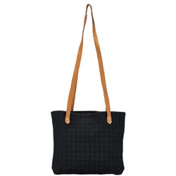 Hermes Amedaba Cabas de Poche Tote Bag Shoulder Black Canvas Leather Women's HERMES