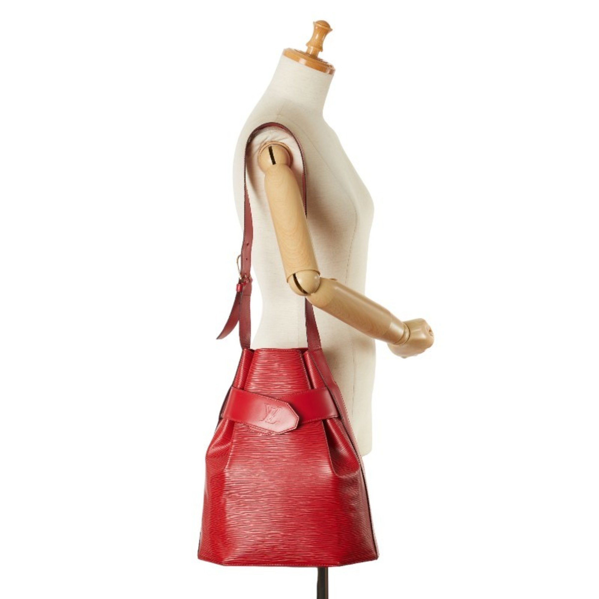 Louis Vuitton Epi Sac de Paul GM Shoulder Bag M80197 Castilian Red Leather Women's LOUIS VUITTON