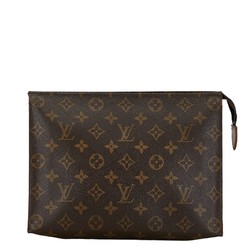 Louis Vuitton Monogram Poche Toilette Second Bag M46037 Brown PVC Leather Women's LOUIS VUITTON