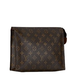 Louis Vuitton Monogram Poche Toilette Second Bag M46037 Brown PVC Leather Women's LOUIS VUITTON