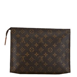 Louis Vuitton Monogram Poche Toilette Second Bag M46037 Brown PVC Leather Women's LOUIS VUITTON