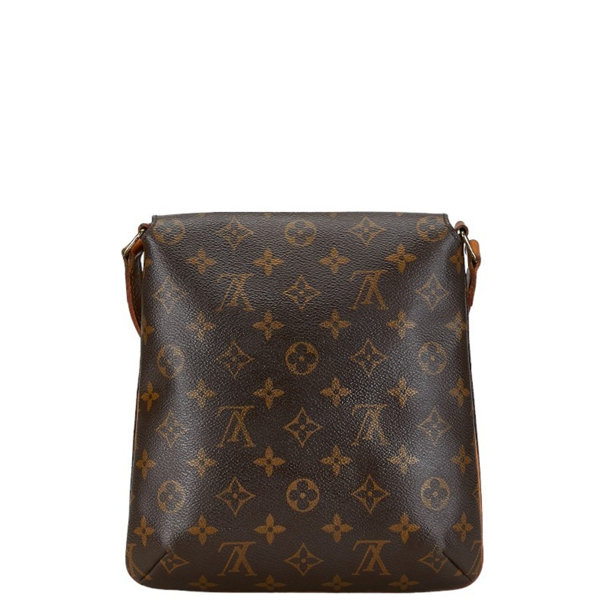 Louis Vuitton Monogram Musette Salsa Short Handbag M51258 Brown PVC Leather Women's LOUIS VUITTON