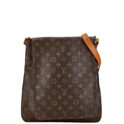 Louis Vuitton Monogram Musette Shoulder Bag M51256 Brown PVC Leather Women's LOUIS VUITTON