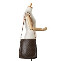 Louis Vuitton Monogram Musette Shoulder Bag M51256 Brown PVC Leather Women's LOUIS VUITTON