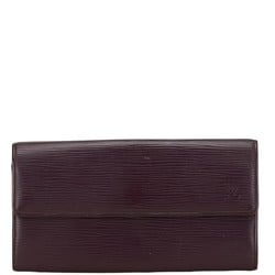 Louis Vuitton Epi Portefeuille Sarah Long Wallet M6374K Purple Leather Women's LOUIS VUITTON