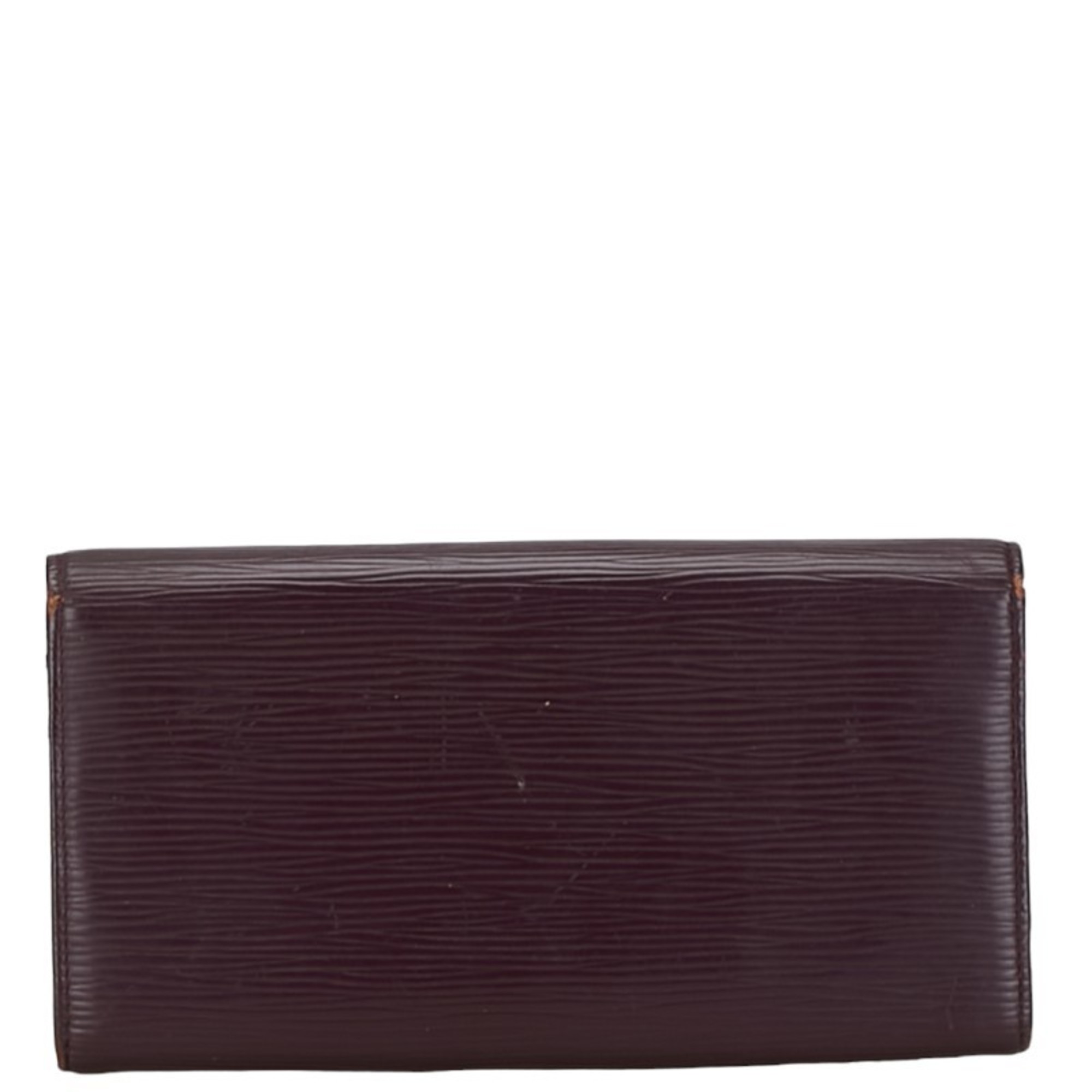 Louis Vuitton Epi Portefeuille Sarah Long Wallet M6374K Purple Leather Women's LOUIS VUITTON