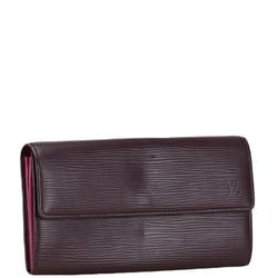 Louis Vuitton Epi Portefeuille Sarah Long Wallet M6374K Purple Leather Women's LOUIS VUITTON