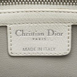 Christian Dior Dior handbag tote bag white leather women's