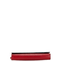 Louis Vuitton Epi Sevigne Handbag Clutch Bag Castilian Red Leather Women's LOUIS VUITTON