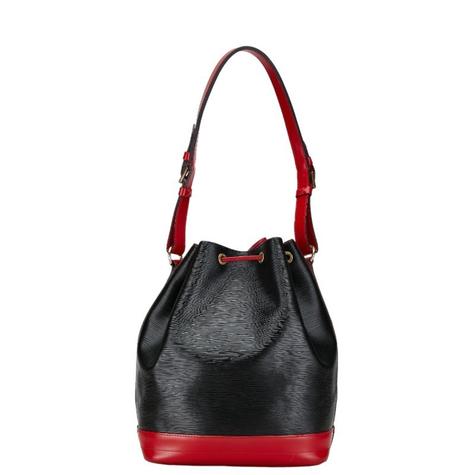 Louis Vuitton Epi Noe Shoulder Bag M44017 Noir Castilian Red Black Leather Women's LOUIS VUITTON