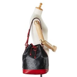 Louis Vuitton Epi Noe Shoulder Bag M44017 Noir Castilian Red Black Leather Women's LOUIS VUITTON