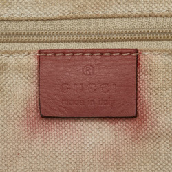 Gucci GG Canvas Sukey Handbag Tote Bag 211944 Pink Brown Leather Women's GUCCI