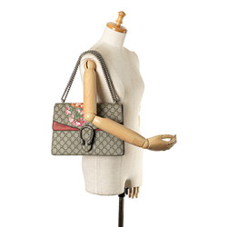 Gucci GG Blooms Dionysus Chain Shoulder Bag 400235 Beige Multicolor PVC Suede Women's GUCCI