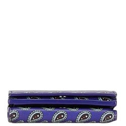 Balenciaga CASH MINI WALLET Paisley Tri-fold Wallet Compact 594312 Purple Leather Women's BALENCIAGA