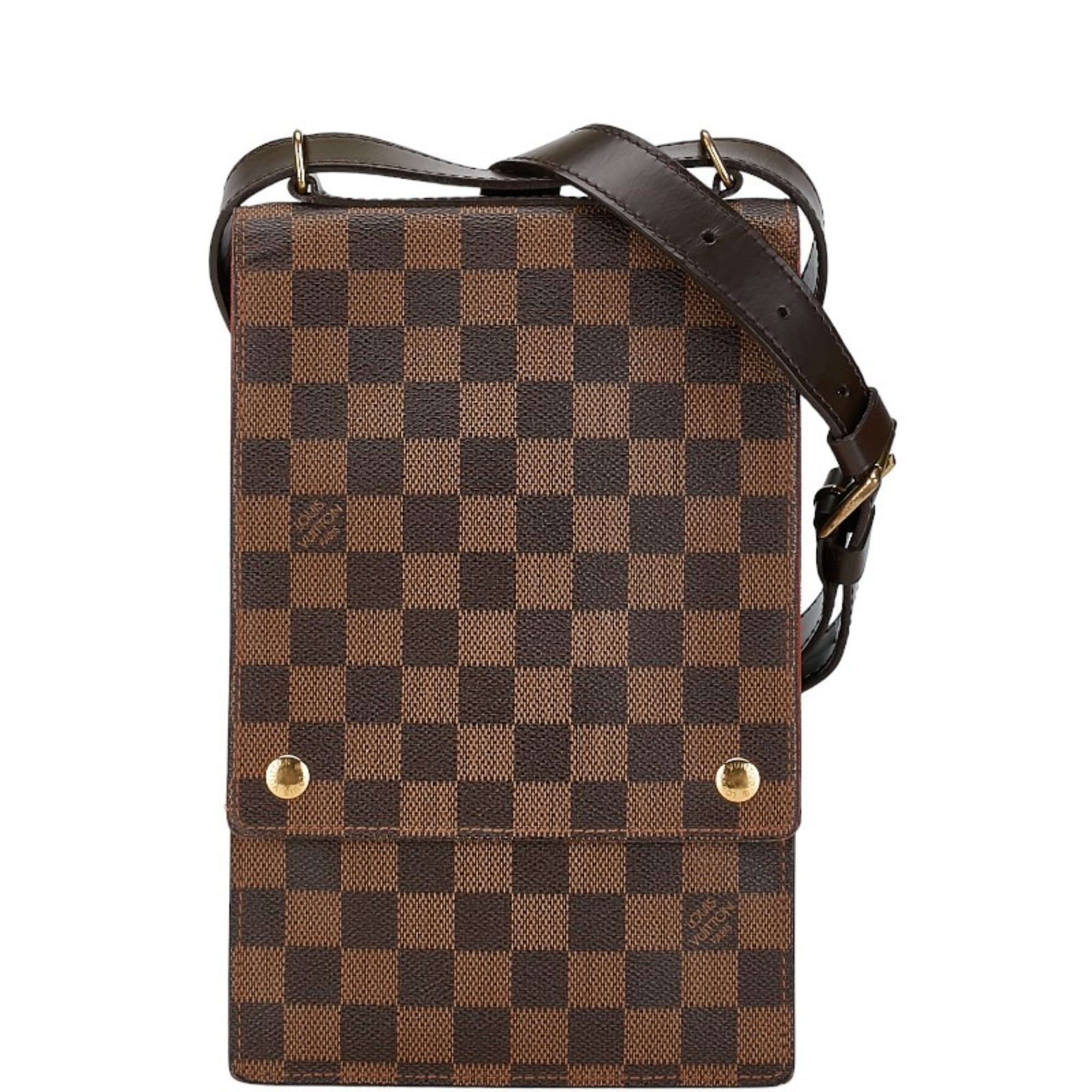 Louis Vuitton Damier Portobello Shoulder Bag N45271 Brown PVC Leather Women's LOUIS VUITTON