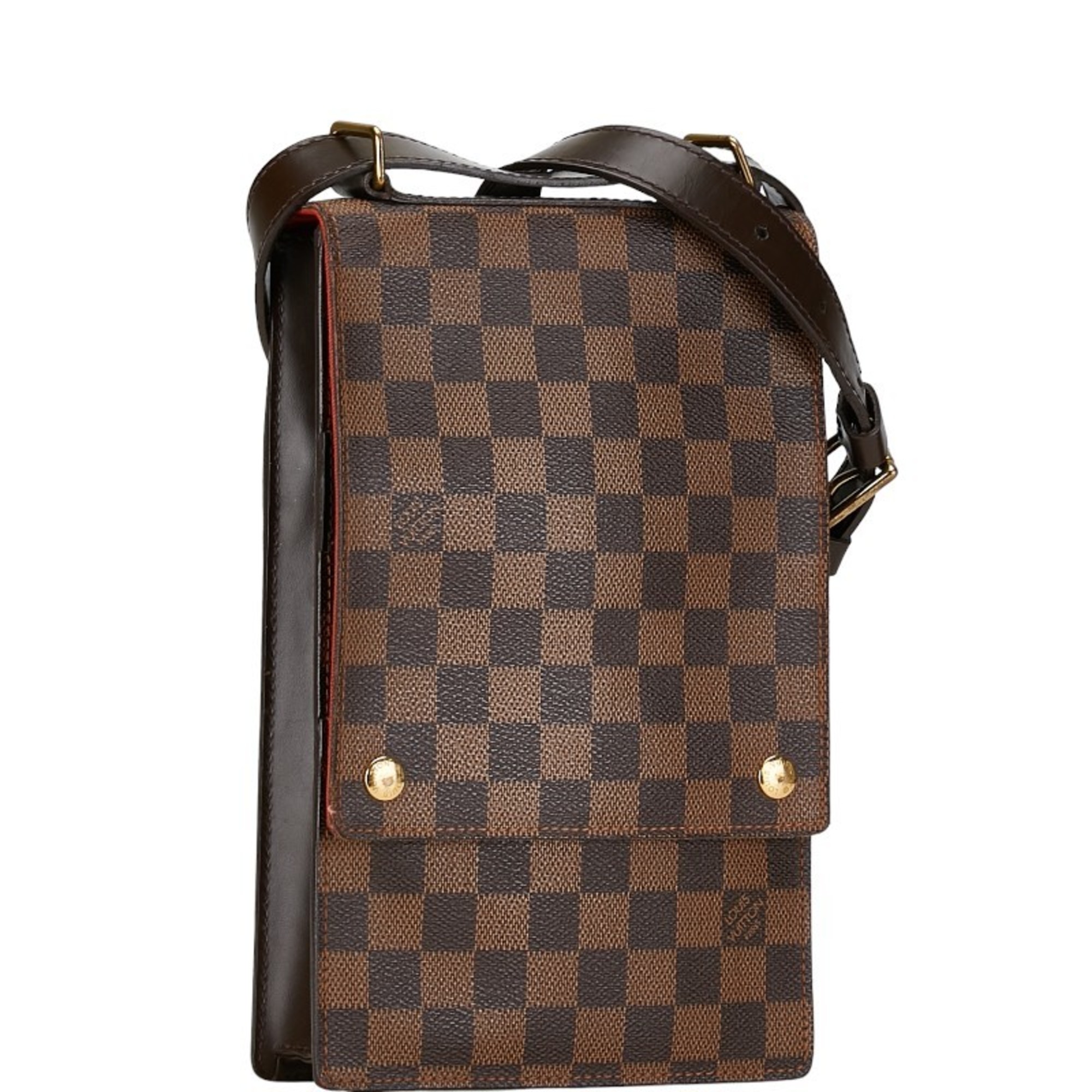 Louis Vuitton Damier Portobello Shoulder Bag N45271 Brown PVC Leather Women's LOUIS VUITTON