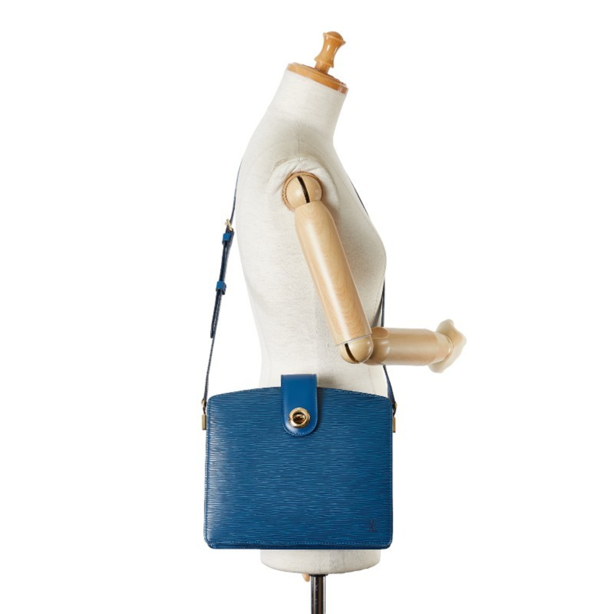 Louis Vuitton Epi Capuchin Shoulder Bag M52345 Toledo Blue Leather Women's LOUIS VUITTON