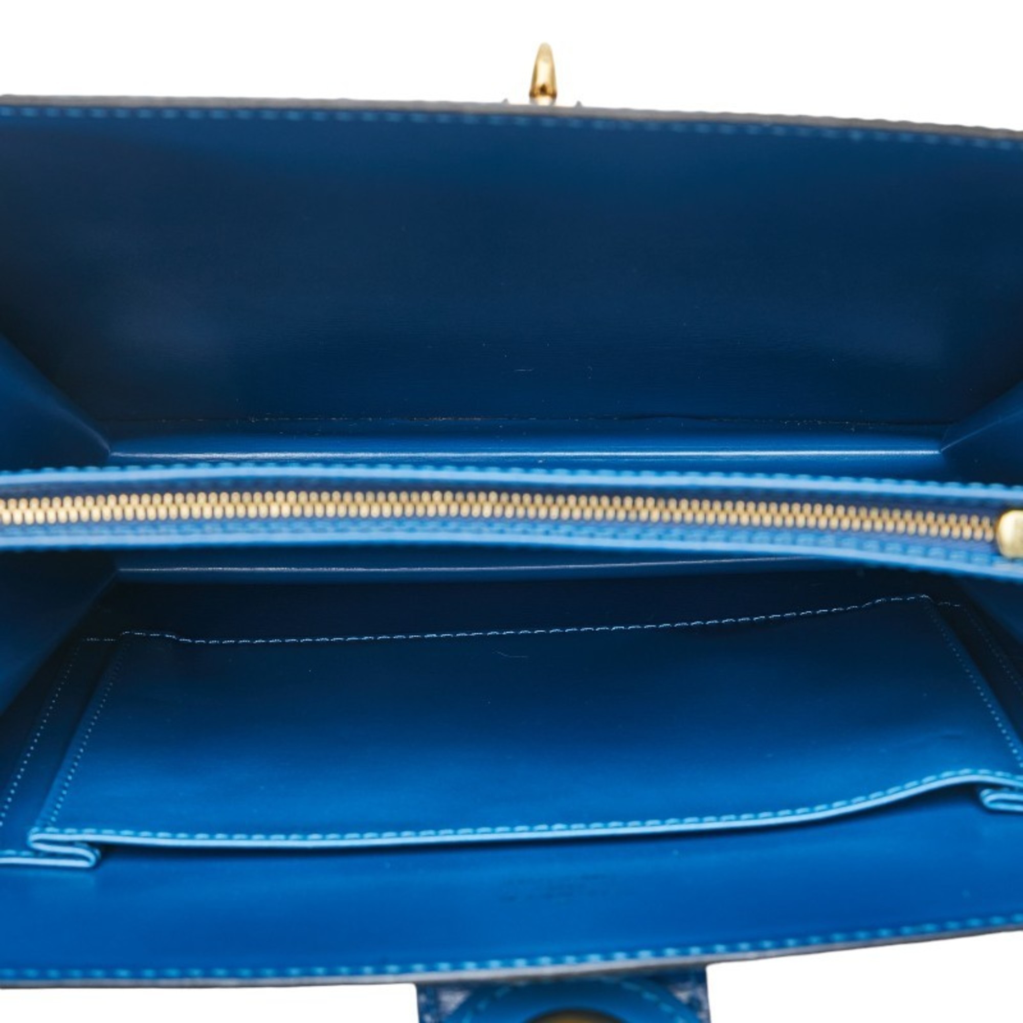 Louis Vuitton Epi Capuchin Shoulder Bag M52345 Toledo Blue Leather Women's LOUIS VUITTON