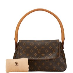 Louis Vuitton Monogram Looping Shoulder Bag Handbag M51147 Brown PVC Leather Women's LOUIS VUITTON