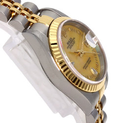 Rolex 79173 2BR Datejust Yellow Shell 2P Diamond Watch Stainless Steel K18YG Ladies