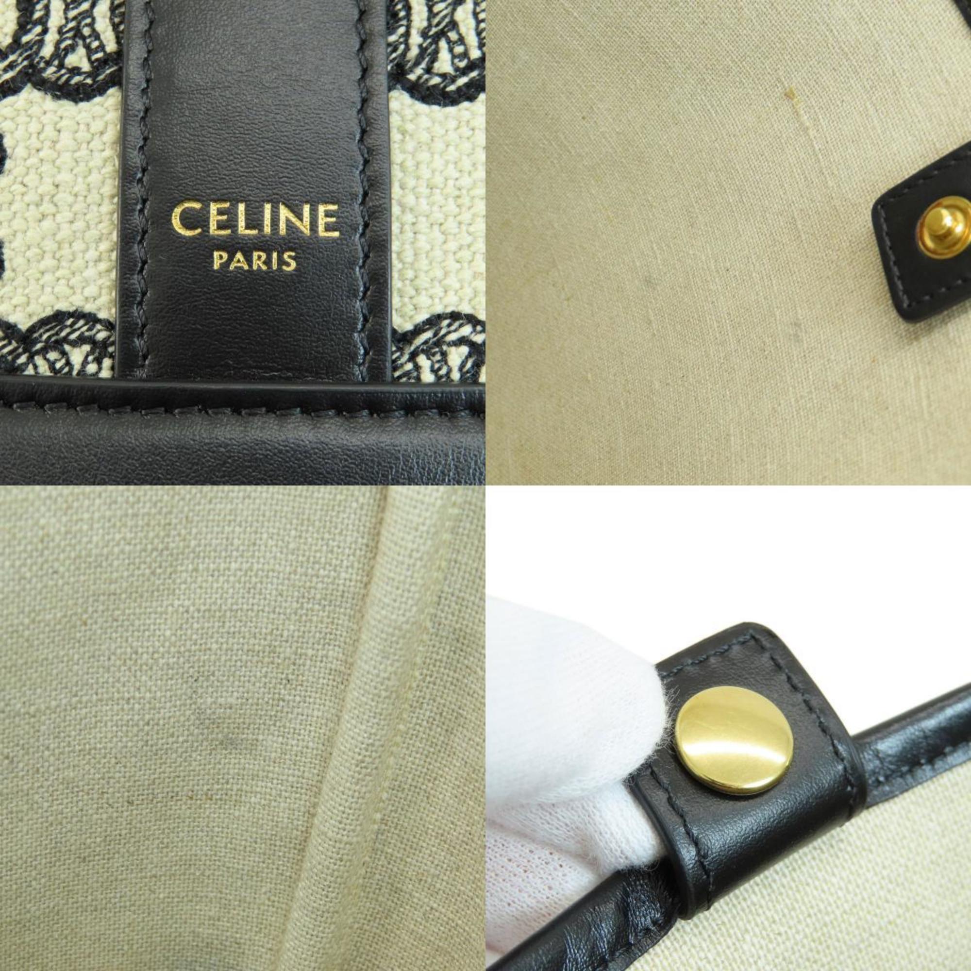 Celine Macadam Shoulder Bag Canvas Women's