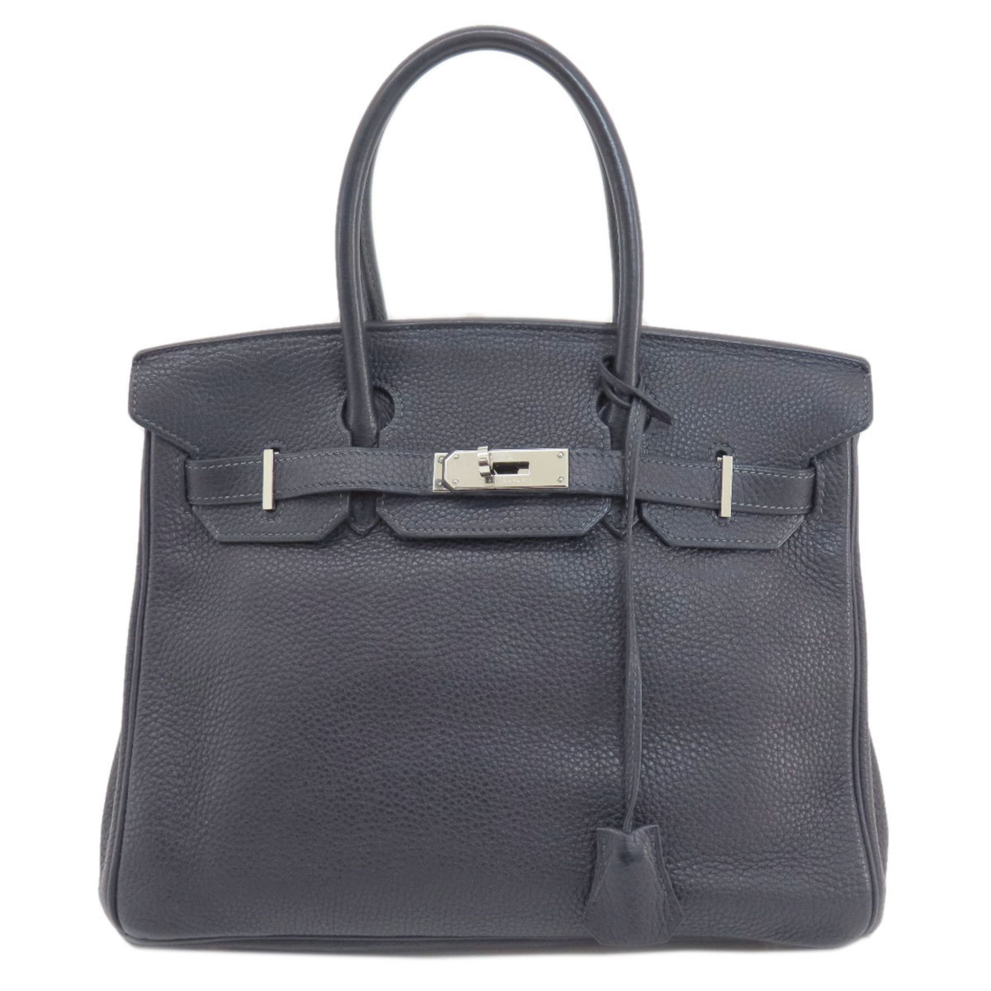 Hermes Birkin 30 Navy Tote Bag Taurillon Women's HERMES