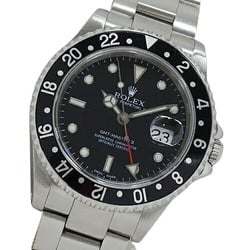 Rolex ROLEX GMT Master II 16710 K series watch for men, date, automatic, AT, stainless steel, SS, silver, black, polished