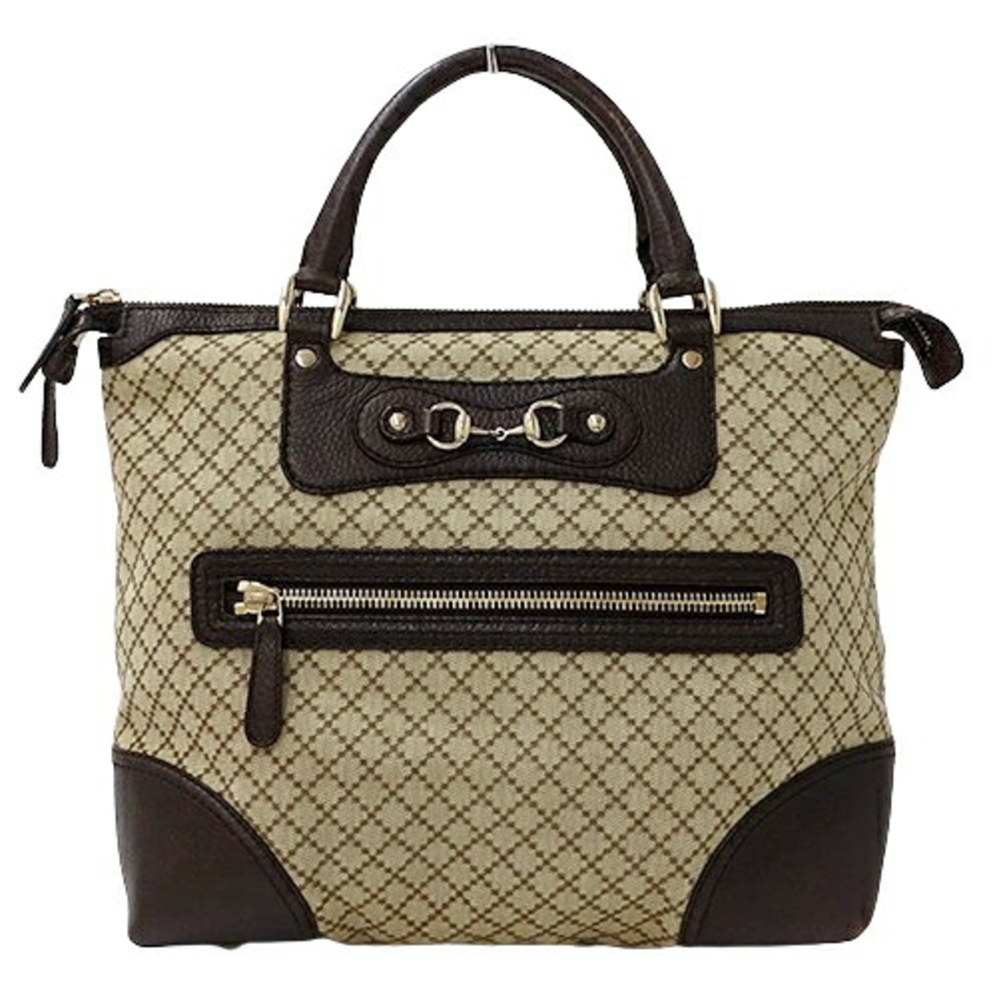 GUCCI Bags for Women and Men, Handbags, Tote Bags, Diamante Horsebit Canvas, Beige, Brown, 247283