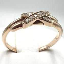 CHAUMET Women's Ring Lien Diamond K18 Pink Gold