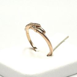 CHAUMET Women's Ring Lien Diamond K18 Pink Gold