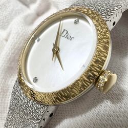 Dior Women's Watch La Dé Deux K18 Gold Diamond