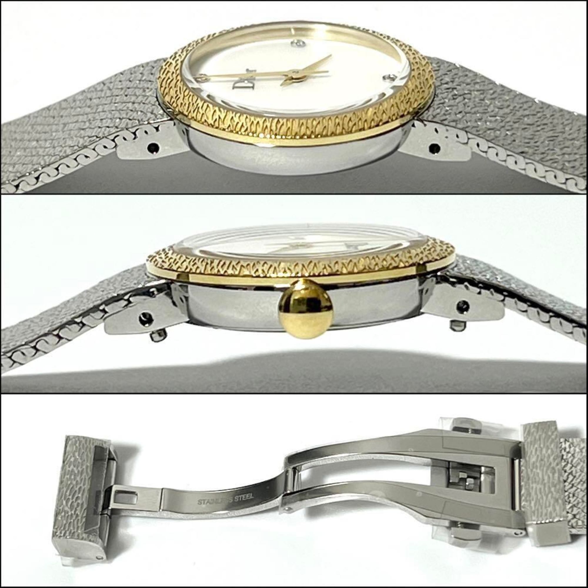 Dior Women's Watch La Dé Deux K18 Gold Diamond