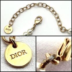 Christian Dior DIOR Women's Choker Necklace Pendant Faux Pearl