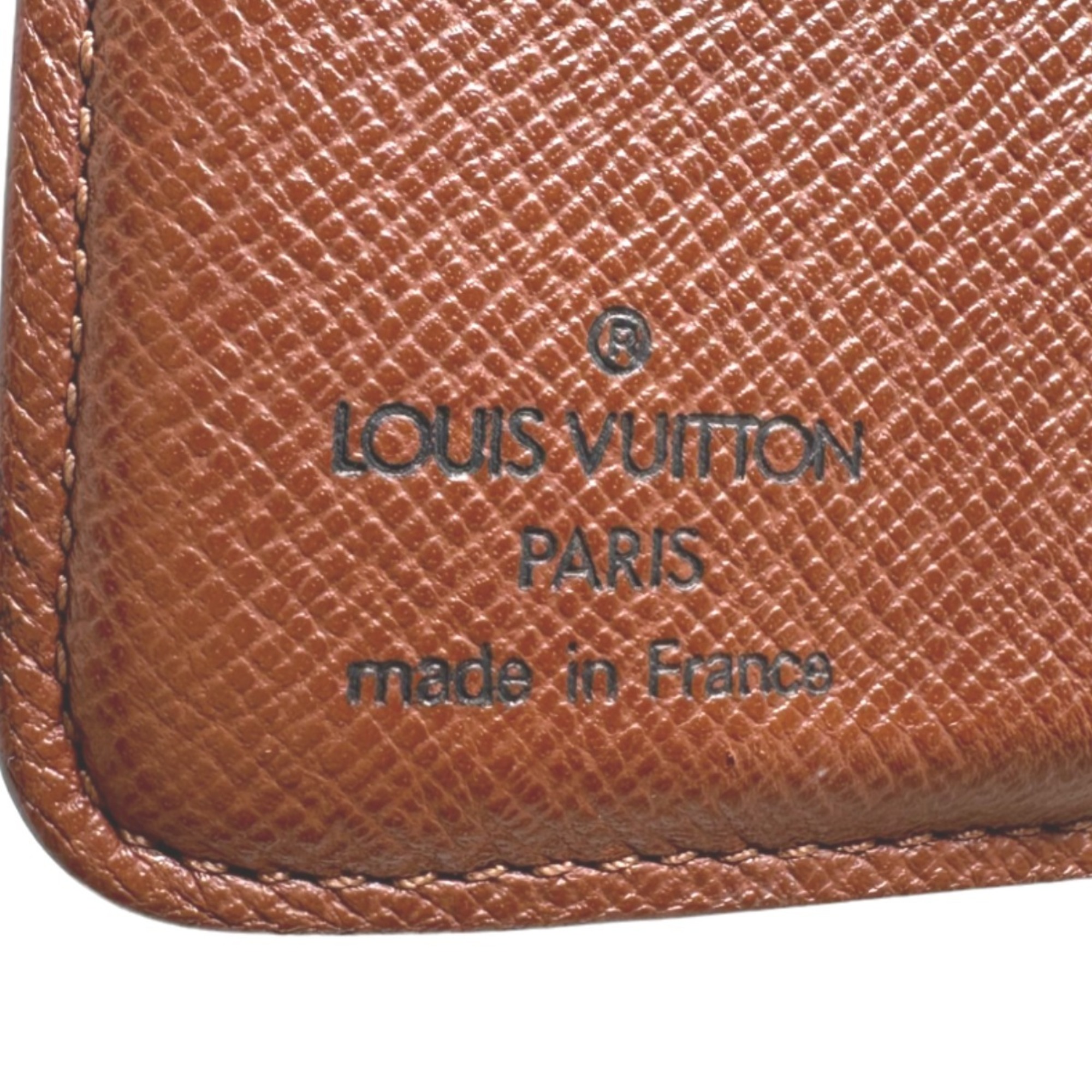 Louis Vuitton LOUIS VUITTON Bi-fold wallet with card pocket Monogram Compact Zip Canvas M61667 Brown LV