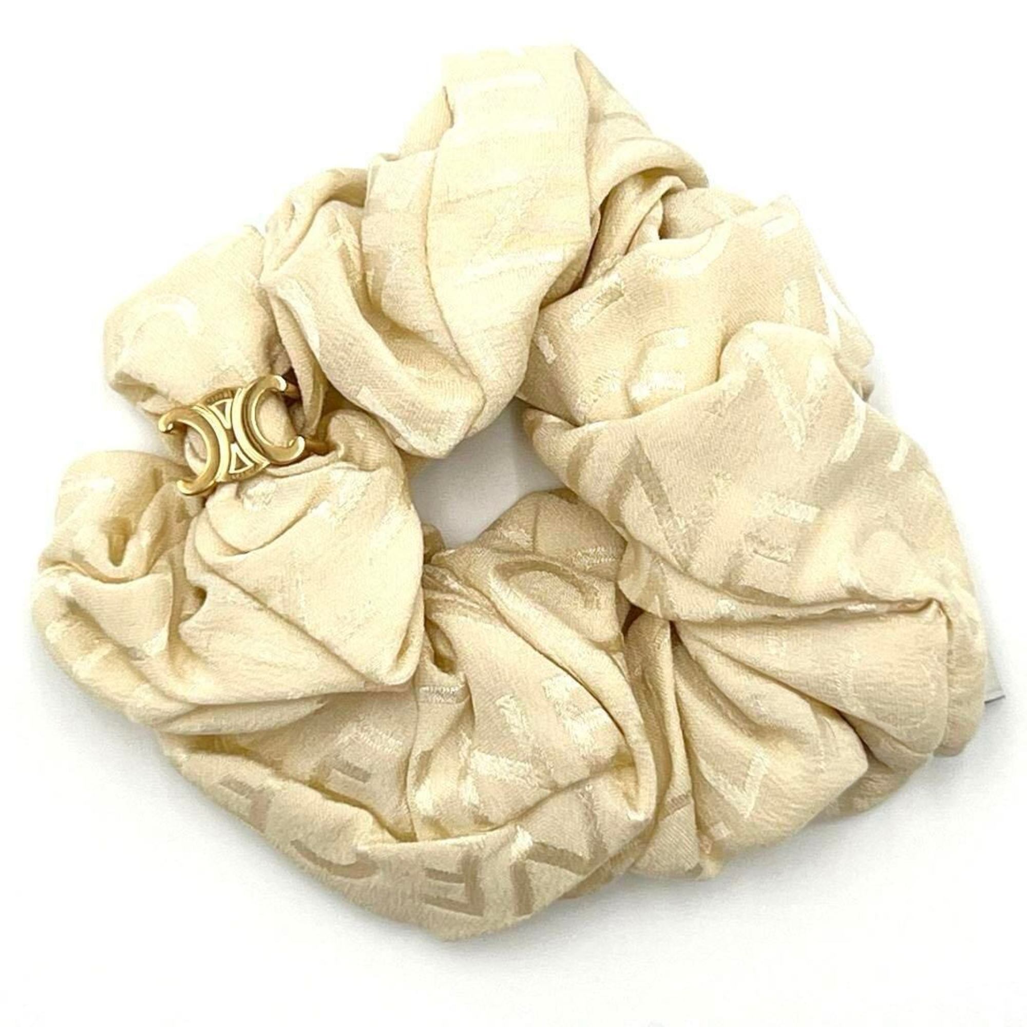 CELINE Women's Silk Scrunchie Hair Tie Hairband