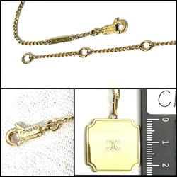 CELINE Women's Triomphe Plate Pendant Necklace