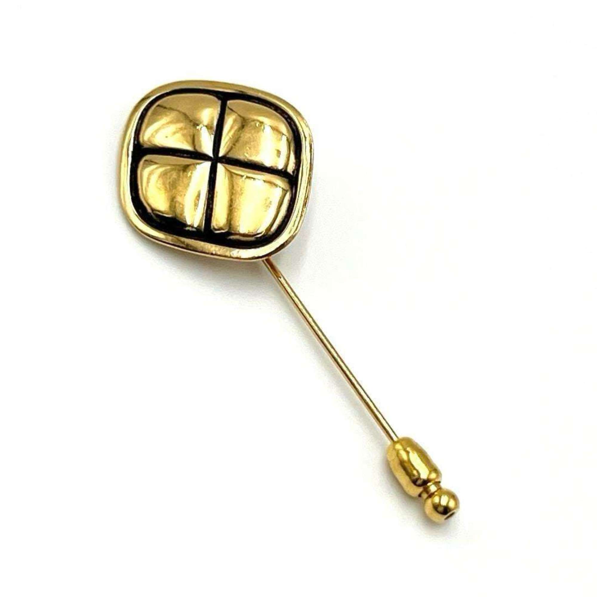 Chanel Women's Brooch Pin Matelasse Vintage