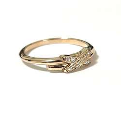CHAUMET Women's Ring Lien Diamond Pink Gold K18