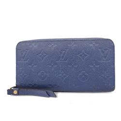 Louis Vuitton Long Wallet Monogram Empreinte Zippy M41857 Denim Ankle Ladies