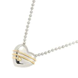 Tiffany & Co. Heart Arrow Necklace 45cm SV Silver 925 K18 YG Yellow Gold 750