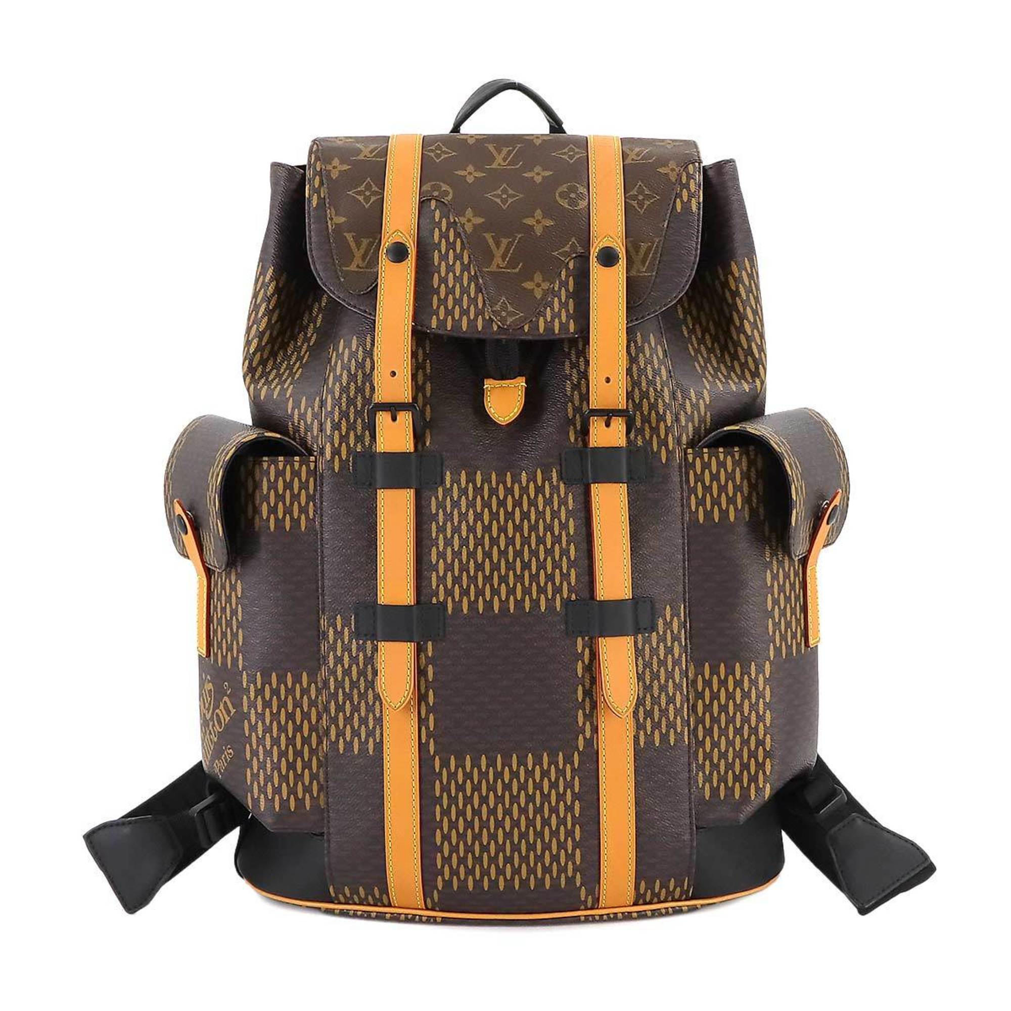 Louis Vuitton Damier Giant Monogram Christopher PM Backpack Ebene N40358 RFID