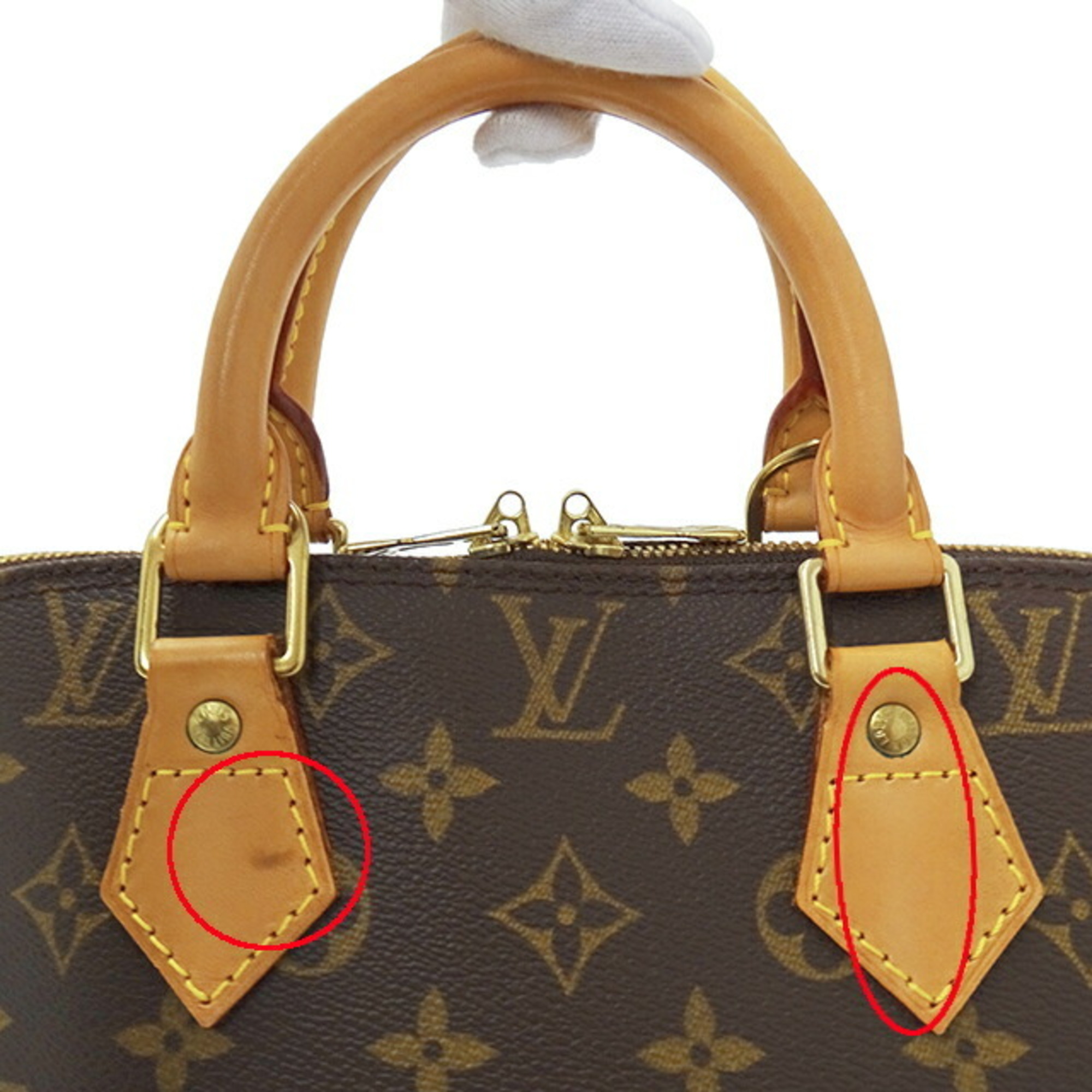 Louis Vuitton LOUIS VUITTON Bag Monogram Ladies Handbag Alma Brown M51130