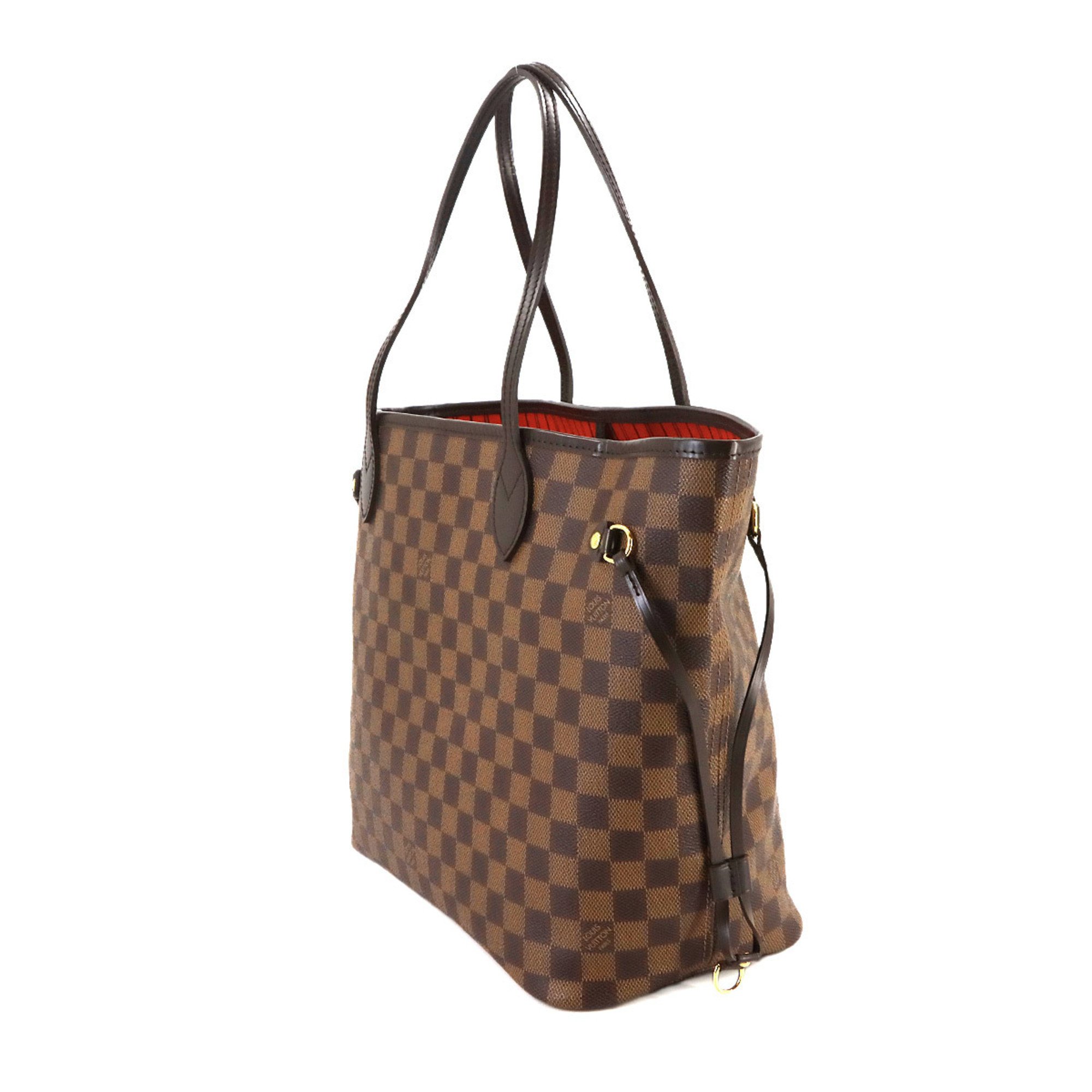 Louis Vuitton Damier Neverfull MM Ebene Cerise N51105 Brown