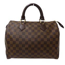 Louis Vuitton LOUIS VUITTON Bag Damier Women's Handbag Speedy 30 Ebene Brown M41531 Outing