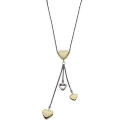 Tiffany & Co. Necklace for women, 750WG, 750YG, multi-heart drop, yellow gold, white polished